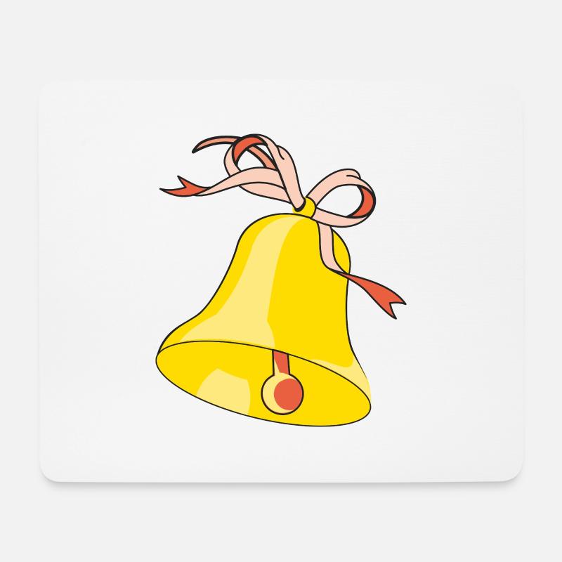 Glocke mit Schlaufe - Mousepad (Querformat) - Weiß