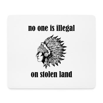Native American White - Mousepad (Querformat) - Weiß - Vorne