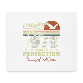 Mai 1979 | Geburtstagsgeschenk Mai 1979 Mai 1979 - Mousepad (Querformat) - Weiß - Vorne