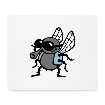 cool_fly_3c_white - Mouse Pad (horizontal) - white - Front