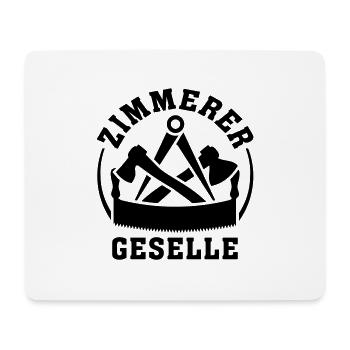 Zimmerer Zimmermann Zunftzeichen zimmerer Wappen - Mousepad (Querformat) - Weiß - Vorne