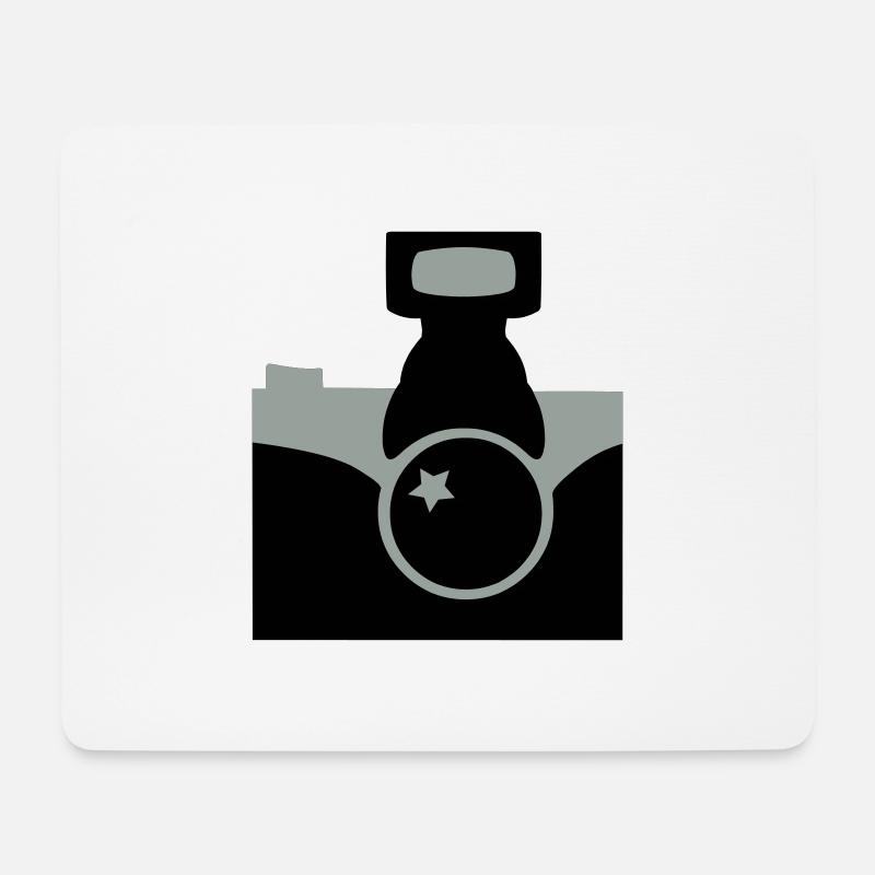 Kamera - Mousepad (Querformat) - Weiß