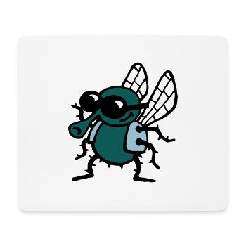 cool_fly_3c_white - Mousepad (Querformat) - Weiß - Vorne