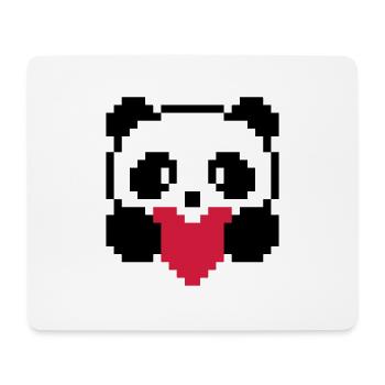 panda-coeur - Tapis de souris (format paysage) - blanc - Devant