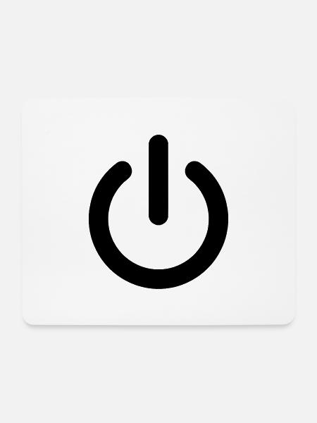 [SE] On / Off - Mousepad (Querformat) - Weiß