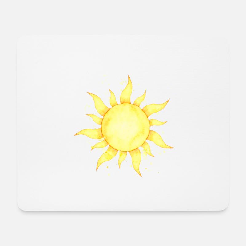 Die Sonne scheint - Mousepad (Querformat) - Weiß