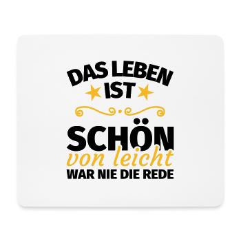 Lustiger spruch Leben Weisheit - Mousepad (Querformat) - Weiß - Vorne