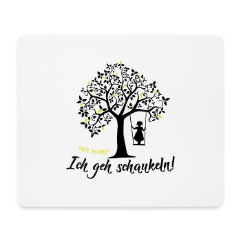 Mir reichts Schaukeln Spruch Mädchen süß Geschenk - Mousepad (Querformat) - Weiß - Vorne