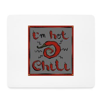 chili - Tapis de souris (format paysage) - blanc - Devant