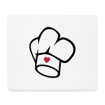 Kochmütze - Mousepad (Querformat) - Weiß - Vorne