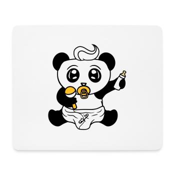 kind baby rassel schnuller windel kleines junges s - Mousepad (Querformat) - Weiß - Vorne