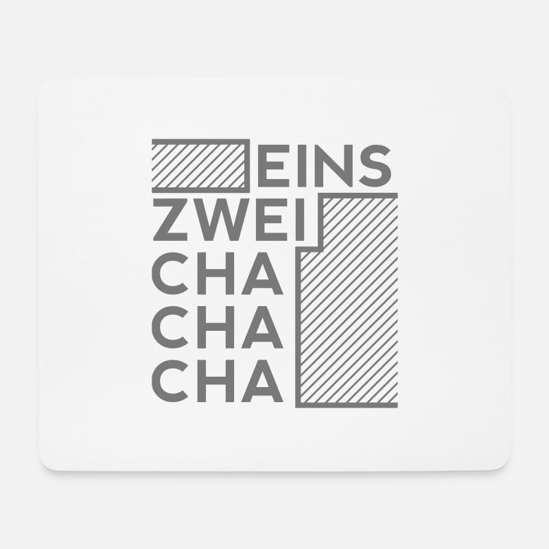 cha cha cha - Mousepad (Querformat) - Weiß
