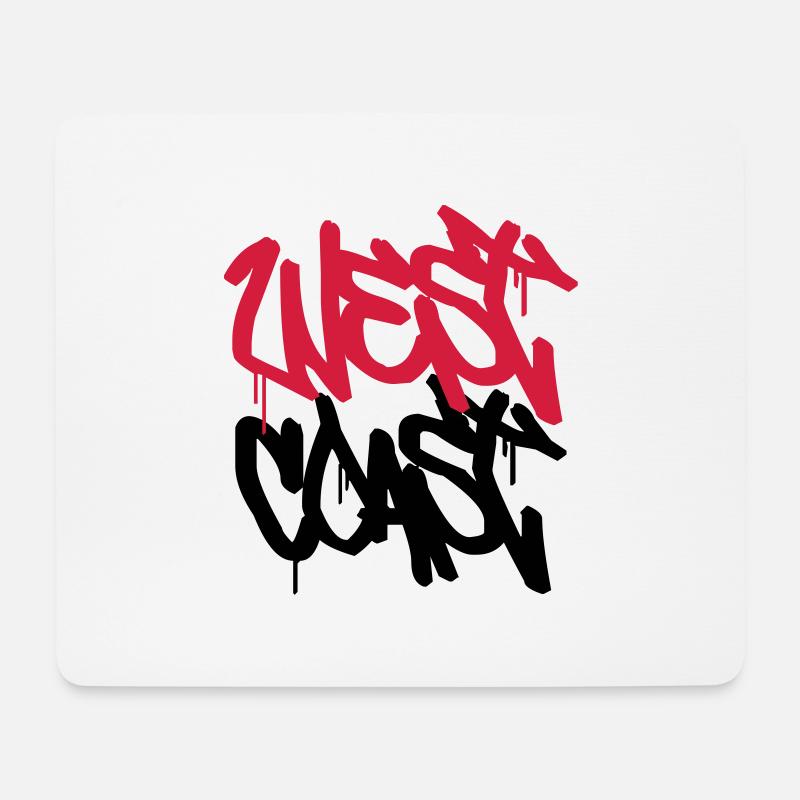 West Coast! - Mousepad (Querformat) - Weiß
