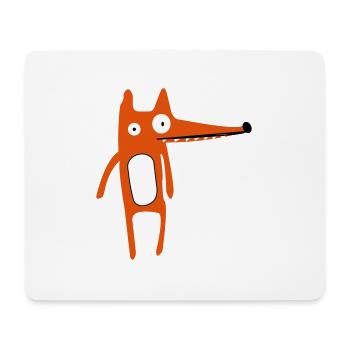 Fuchs - Mousepad (Querformat) - Weiß - Vorne