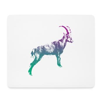 Steinbock Huftier Sternzeichen Steinbock Gams Horn - Mousepad (Querformat) - Weiß - Vorne