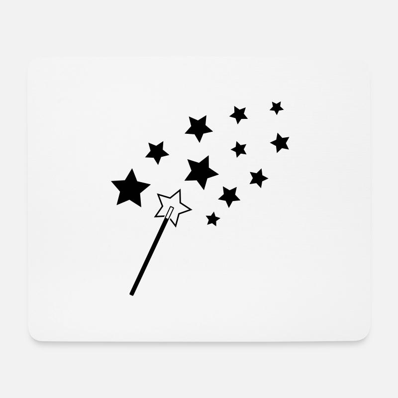 zauberstab - Mousepad (Querformat) - Weiß