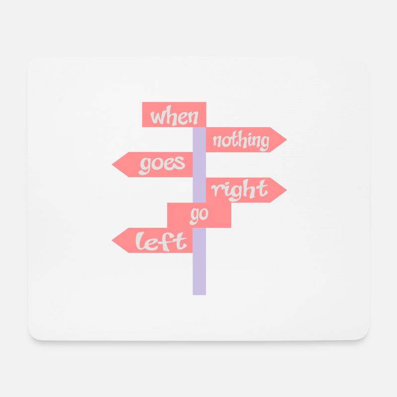 lustig - Mousepad (Querformat) - Weiß