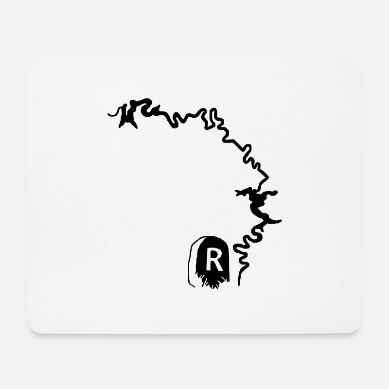Saalekaskade Oberland Thüringen Rennsteig - Mousepad (Querformat) - Weiß