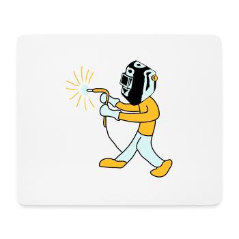 Welder - Mouse Pad (horizontal) - white - Front
