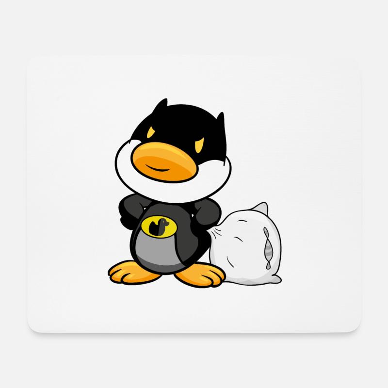 Bettman Duck, Superheld, Ente, Müde! - lovetee - Mousepad (Querformat) - Weiß