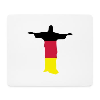 Jesus Rio dreifarbig - Mousepad (Querformat) - Weiß - Vorne