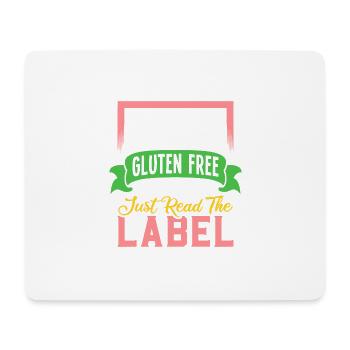 Chemise drôle d'allergie de coeliaque c'est sans gluten - Tapis de souris (format paysage) - blanc - Devant