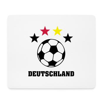 4 Sterne Weltmeister Deutschland 2014 - Mousepad (Querformat) - Weiß - Vorne