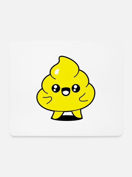 Poop funny - Mouse Pad (horizontal) - white