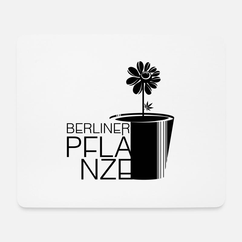 Berliner Pflanze - BERLIN, BERLIN - Mousepad (Querformat) - Weiß