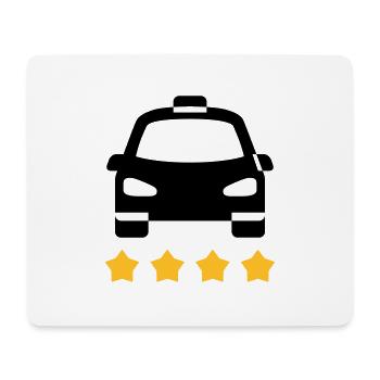 Taxi - Tapis de souris (format paysage) - blanc - Devant