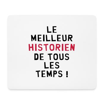 Histoire / Historien / Historienne / Ecole / Prof - Tapis de souris (format paysage) - blanc - Devant