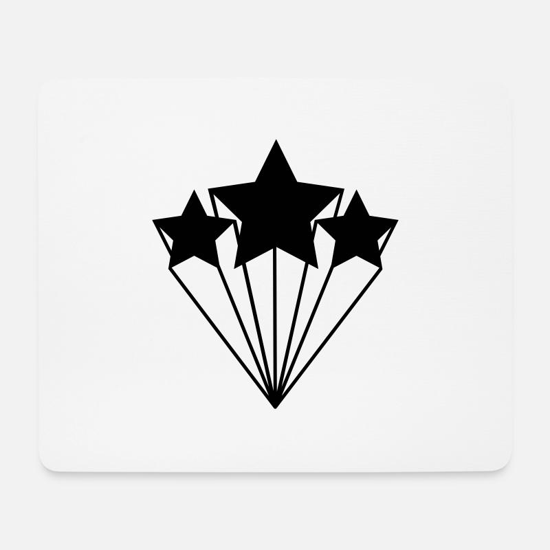 étoiles - Tapis de souris (format paysage) - blanc