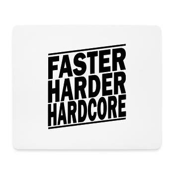 faster harder ii - Tapis de souris (format paysage) - blanc - Devant