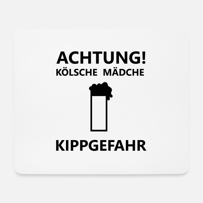 Kölsche Mädche - Mousepad (Querformat) - Weiß