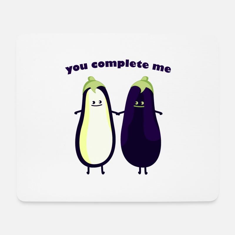 you complete my - Tapis de souris (format paysage) - blanc