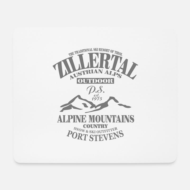 Zillertal - Austria - Österreich - Mousepad (Querformat) - Weiß