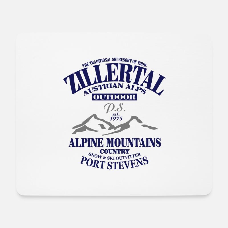 Zillertal - Austria - Österreich - Mousepad (Querformat) - Weiß