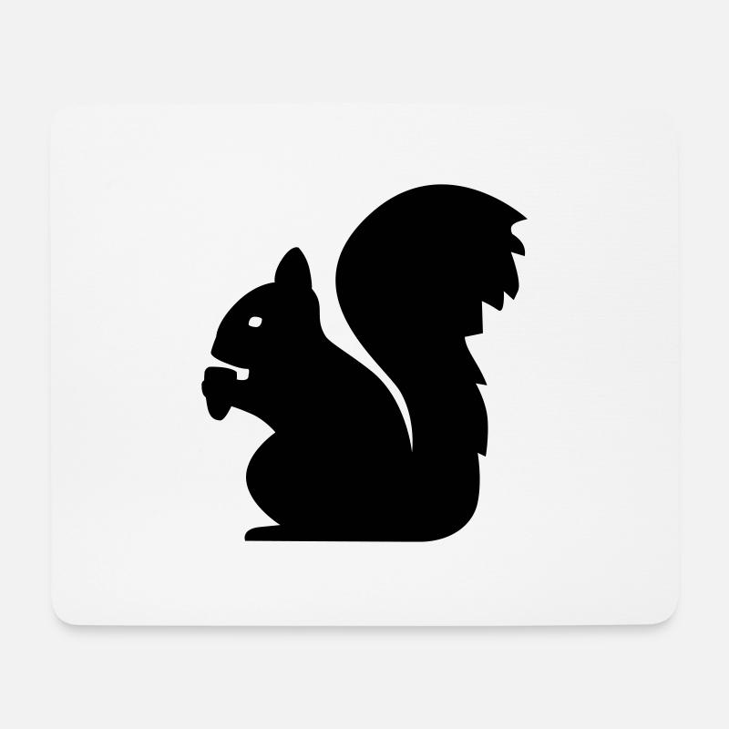Eichhörnchen - Mousepad (Querformat) - Weiß