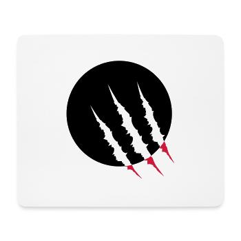 krallen_02 - Mouse Pad (horizontal) - white - Front