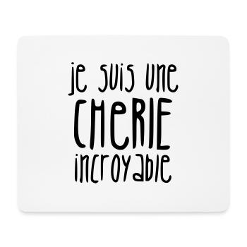 Amour / Saint Valentin / Coeur / Bébé / Love - Tapis de souris (format paysage) - blanc - Devant