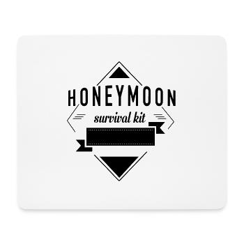 (honeymoon_survival_kit_c) - Mousepad (Querformat) - Weiß - Vorne