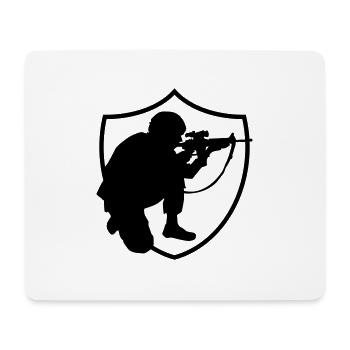 soldier design - Mousepad (Querformat) - Weiß - Vorne