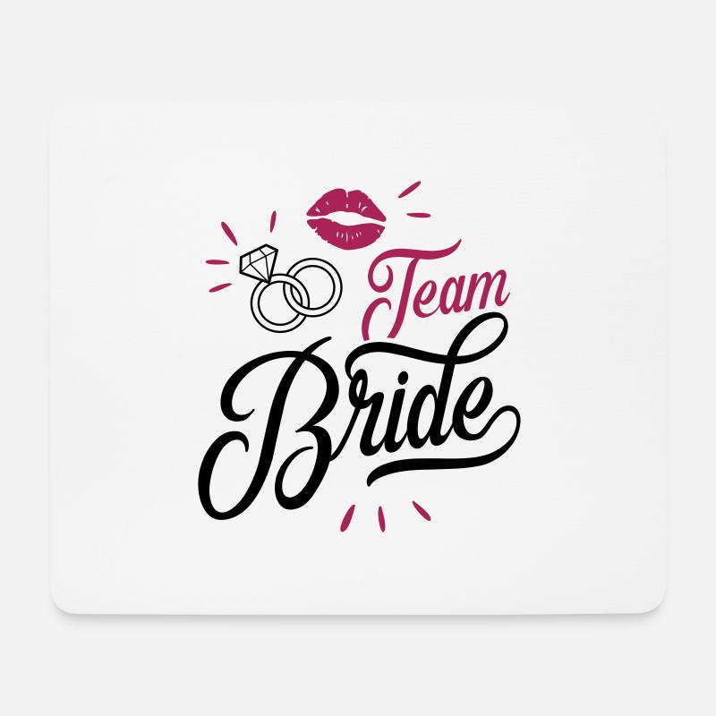 bride team - Mousepad (Querformat) - Weiß