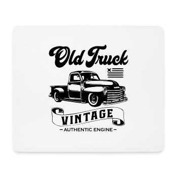 Old Truck Vintage - Mouse Pad (horizontal) - white - Front