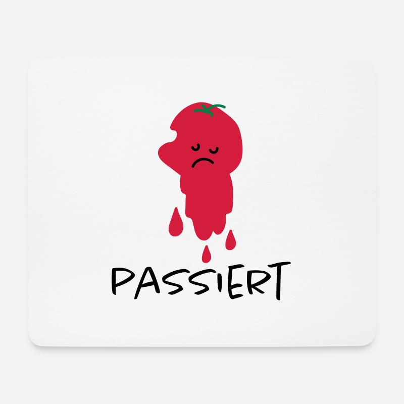 Passierte Tomate - Mousepad (Querformat) - Weiß