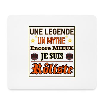 Je suis rôliste - Tapis de souris (format paysage) - blanc - Devant
