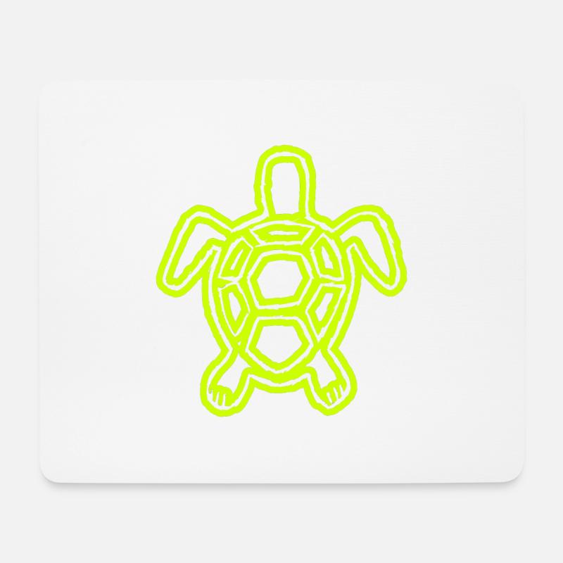 Spezielle Turtle-Schildkröte - Mousepad (Querformat) - Weiß