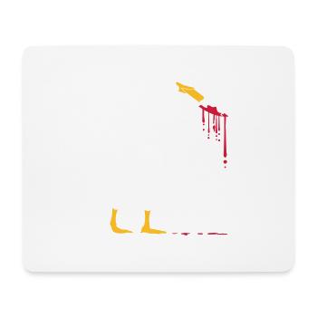 Oies couteau sanglant - Tapis de souris (format paysage) - blanc - Devant