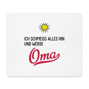 oma - Mousepad (Querformat) - Weiß - Vorne