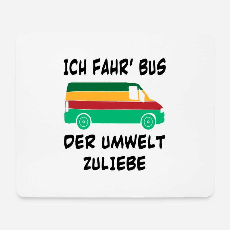 Bus Mechaniker Geschenk Wagen Autofans - Mousepad (Querformat) - Weiß